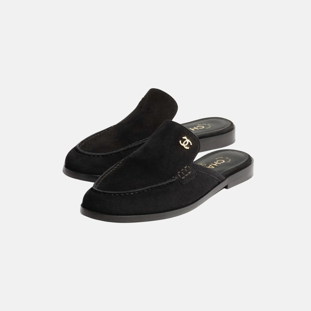 Mules In Black Calfskin Chanel оригінал – Купити в Україні – вид ззаду