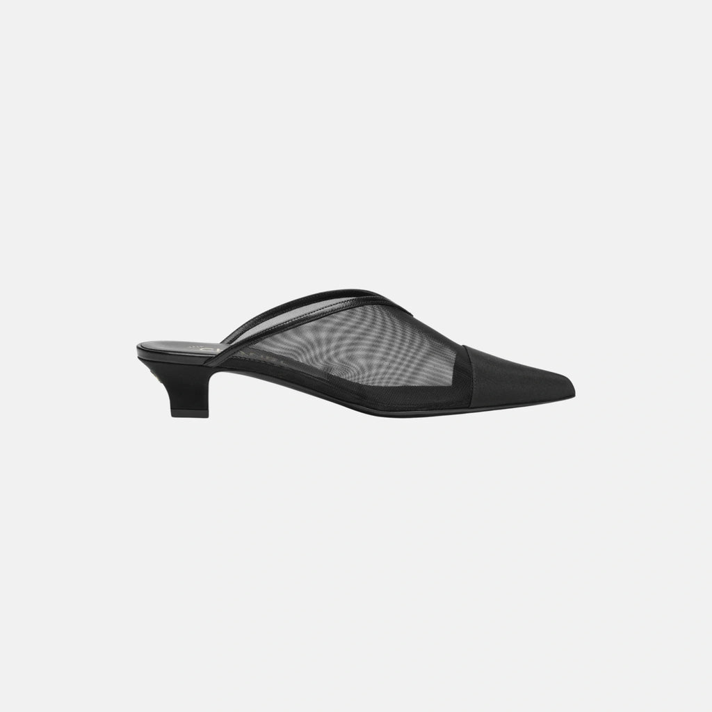 Оригінальна Mules In Mesh And Grosgrain Chanel – вид ззаду