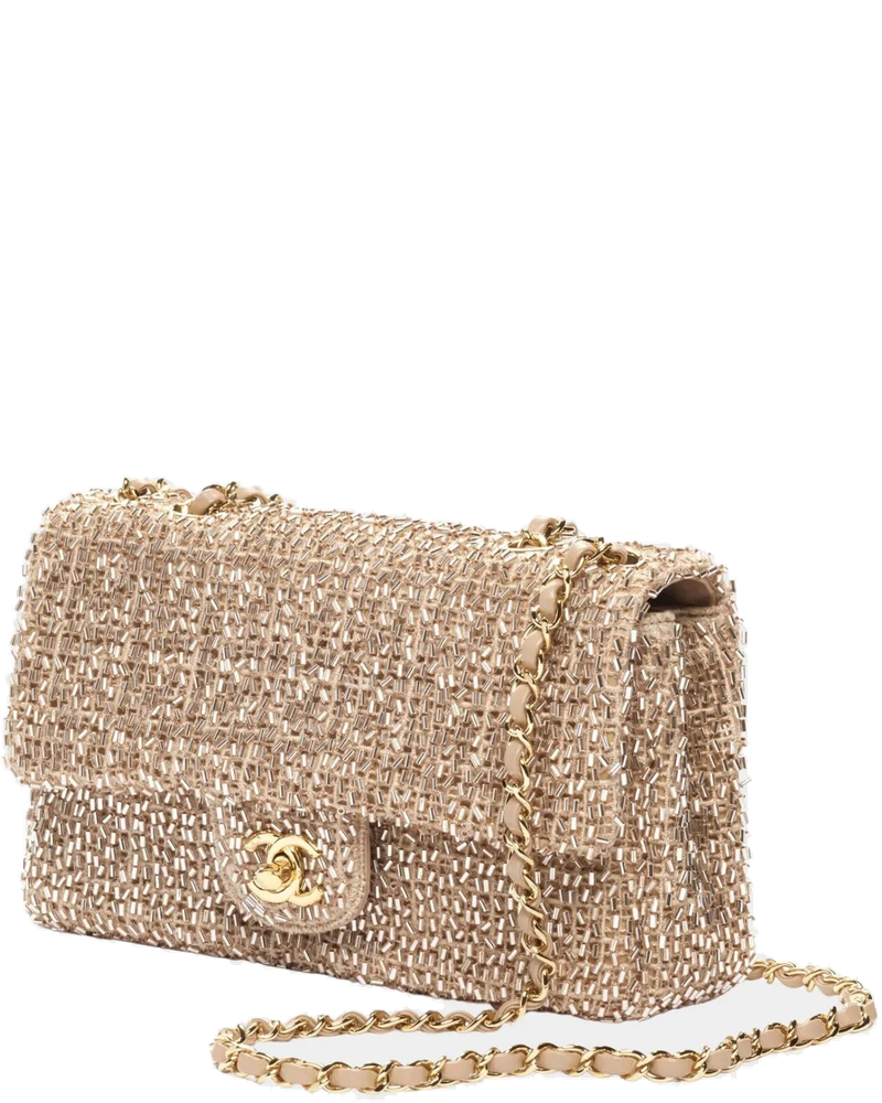 Evening Bag Mesh Beads & Gold-Tone Metal Golden Chanel оригінал – Купити в Україні