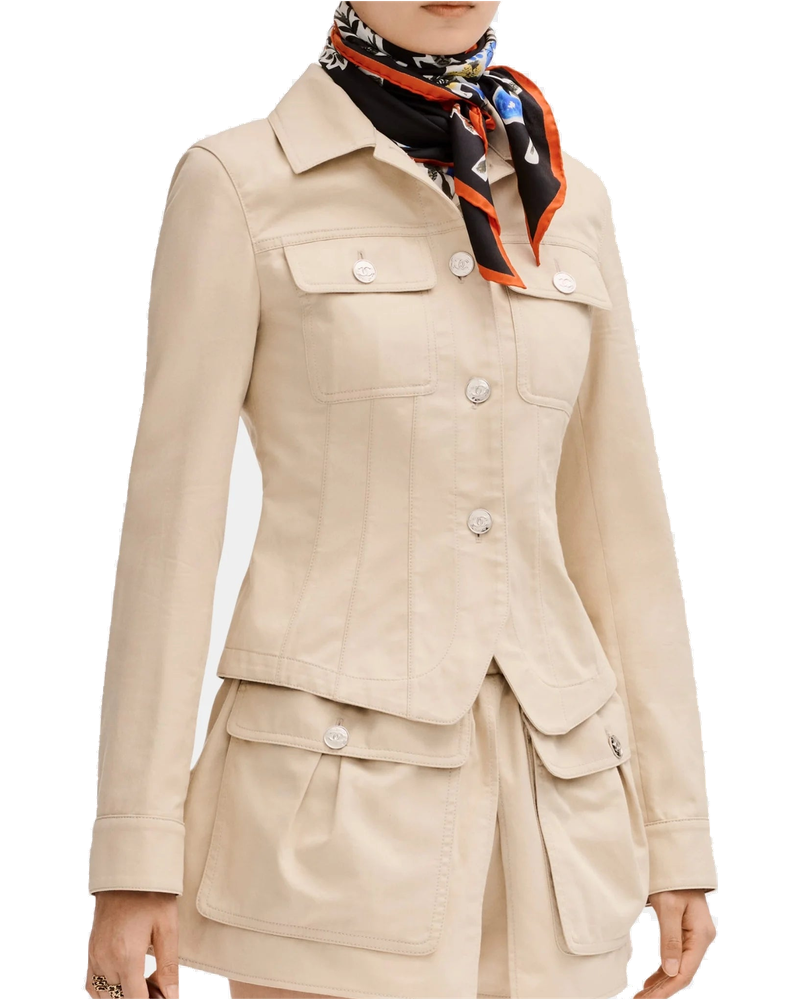 Jacket In Gabardine Beige Chanel – Гарантія оригінальності