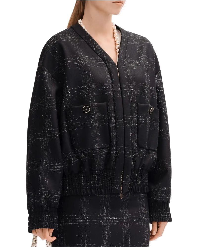 Jacket In Black And White Wool Drill Chanel – Гарантія оригінальності bg_removed_catalog