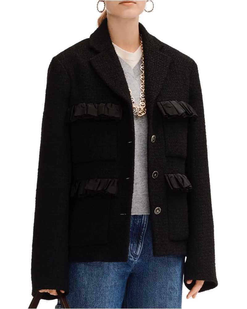 Jacket In Black Cotton Tweed Chanel – Гарантія оригінальності bg_removed_catalog