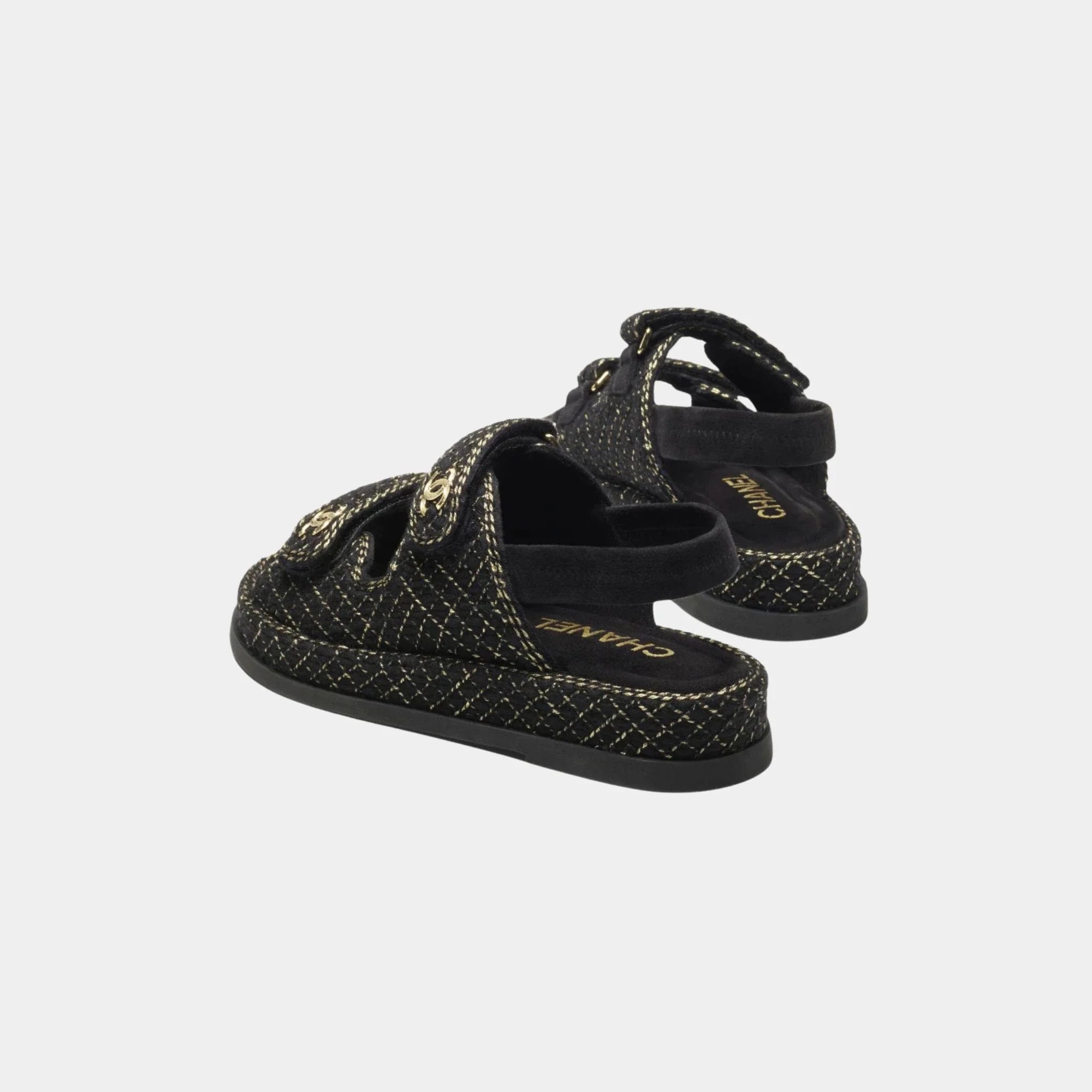 Sandal In Wool, Alpaca And Goat Velvet Chanel оригінал – Купити в Україні – вид ззаду