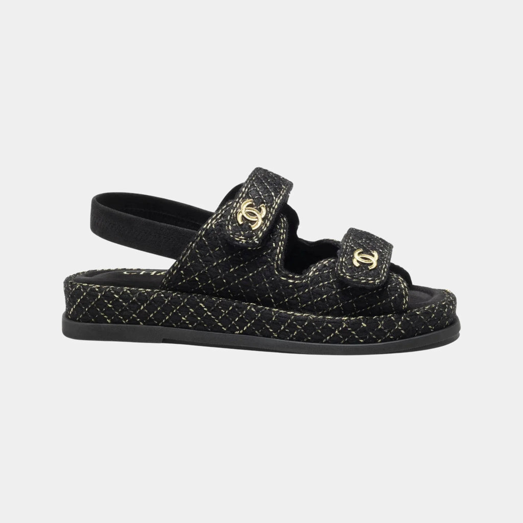 Sandal In Wool, Alpaca And Goat Velvet Chanel оригінал – Купити в Україні – боковий вид