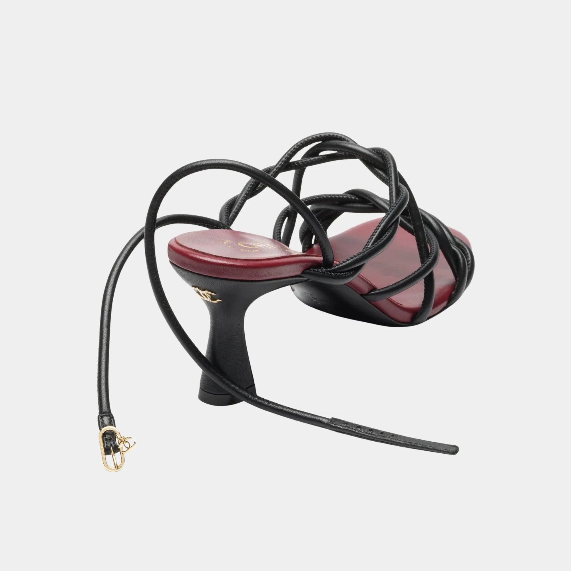 Sandals In Black Lambskin Chanel – Гарантія оригінальності – детальний вид