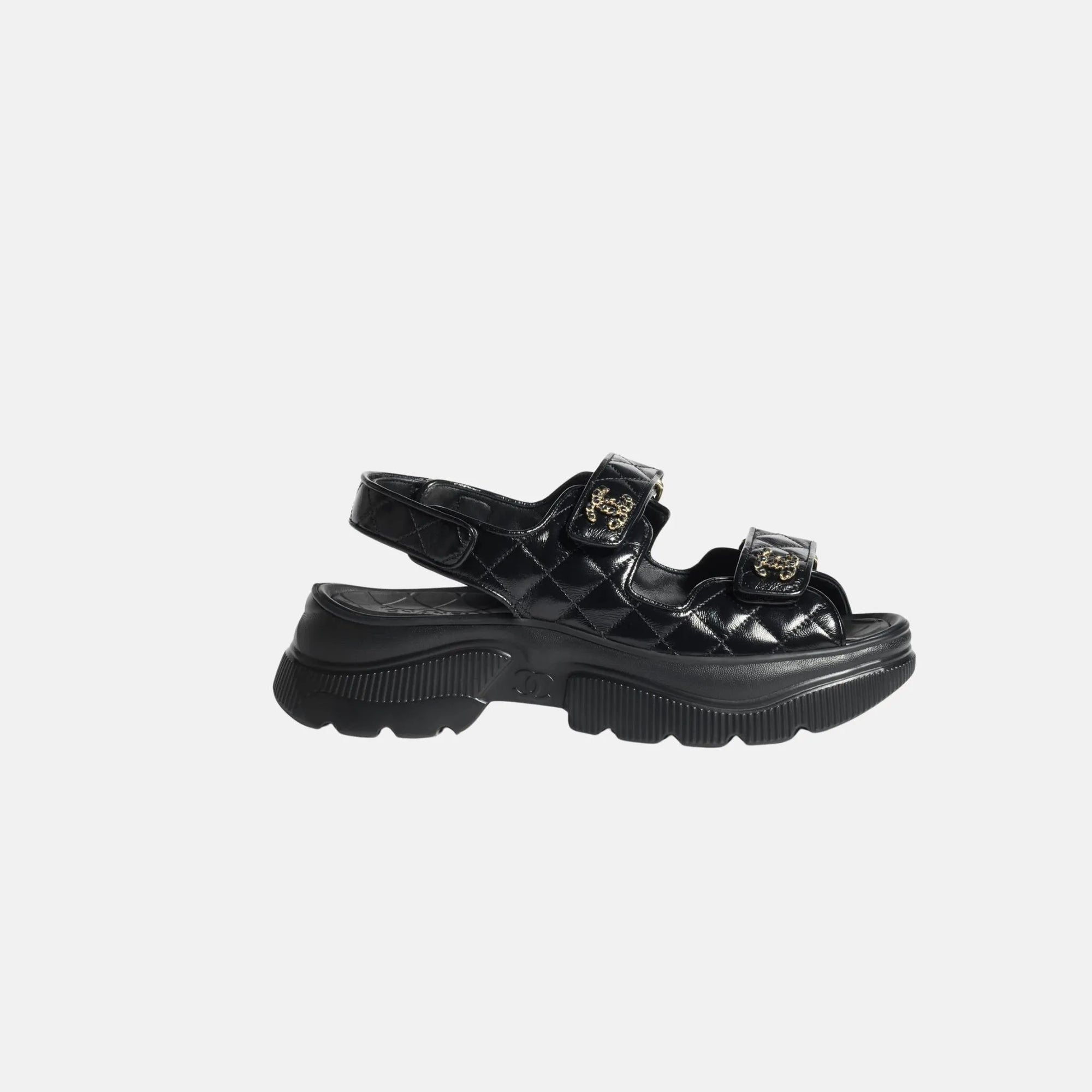 Sandals In Shiny Calfskin Chanel оригінал – Купити в Україні – боковий вид