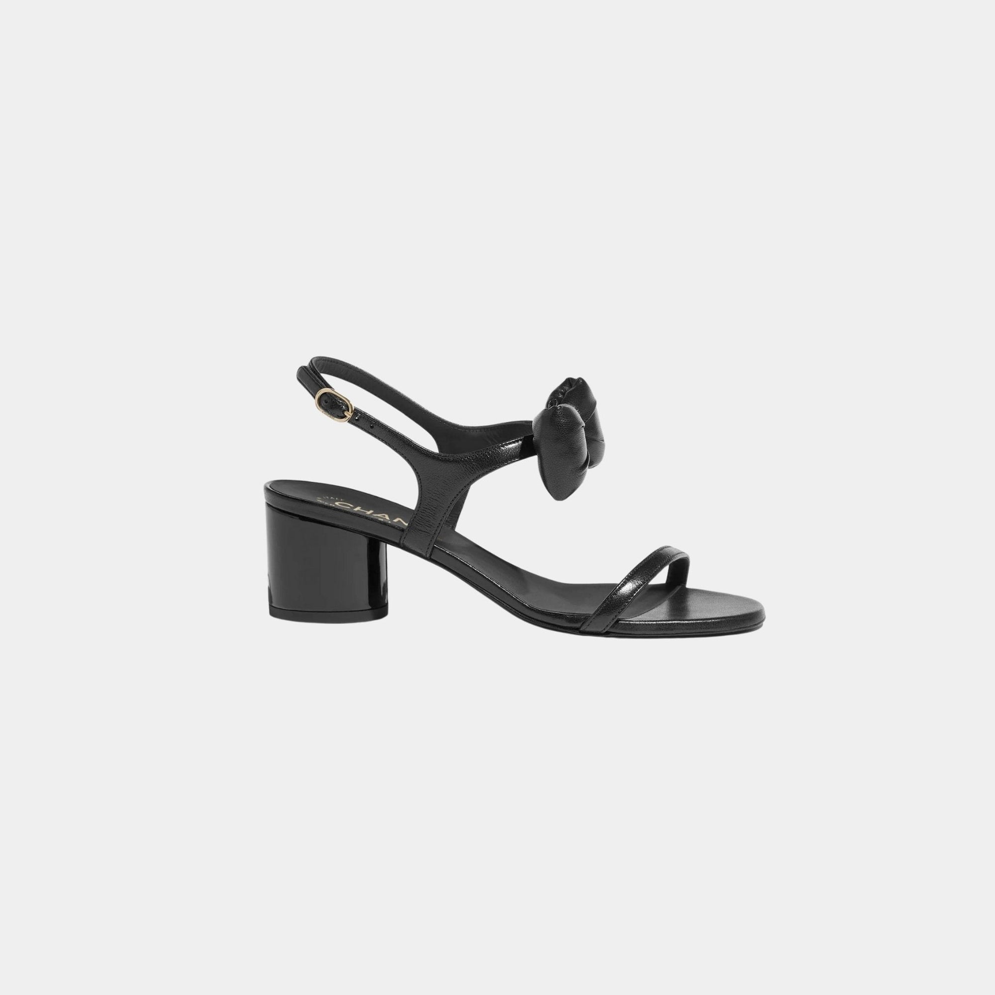 Оригінальна Heeled Sandals Lambskin Chanel – збільшений вид
