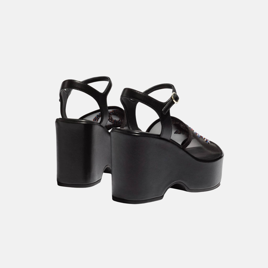 Sandals In Mesh And Glass Beads Chanel – Гарантія оригінальності – детальний вид