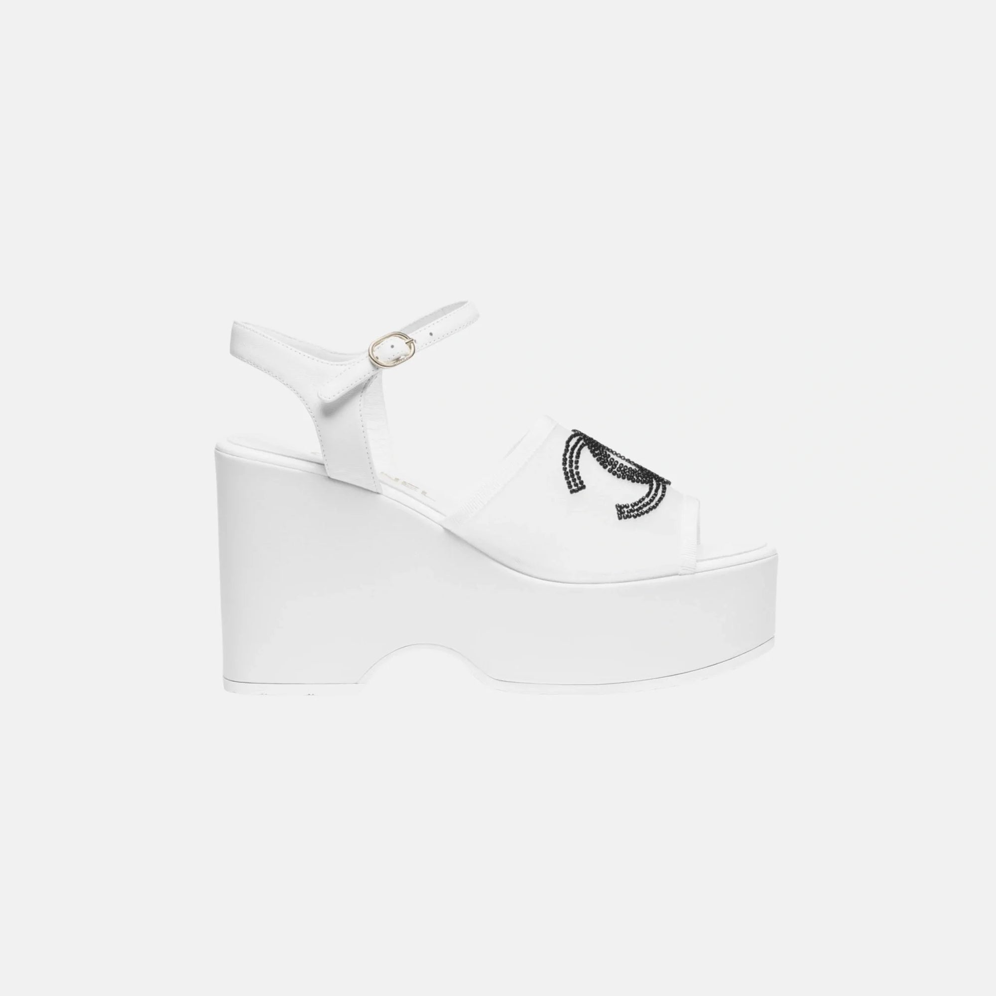 Sandals In Mesh And Glass Beads Chanel – Гарантія оригінальності – збільшений вид