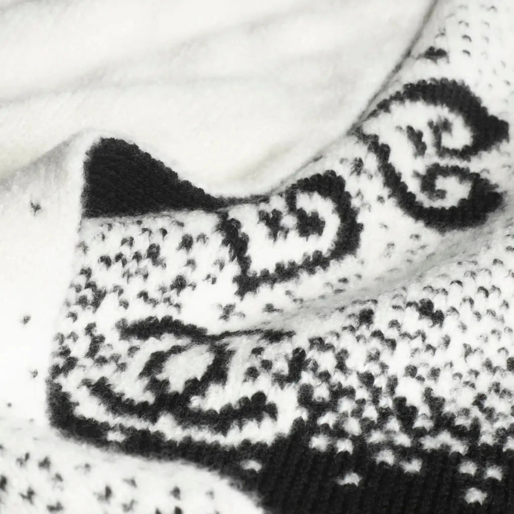 Scarf Cashmere & Wool Black & White Chanel оригінал – Купити в Україні – вид ззаду