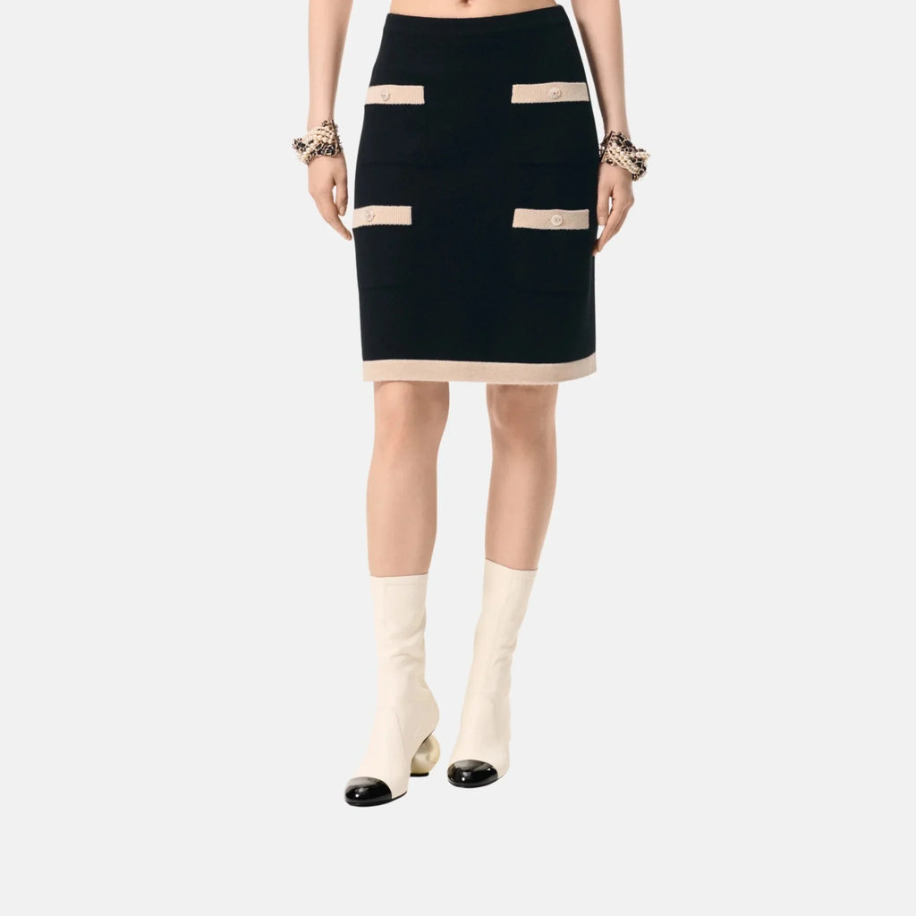 Оригінальна Skirt Cashmere Chanel – вид ззаду
