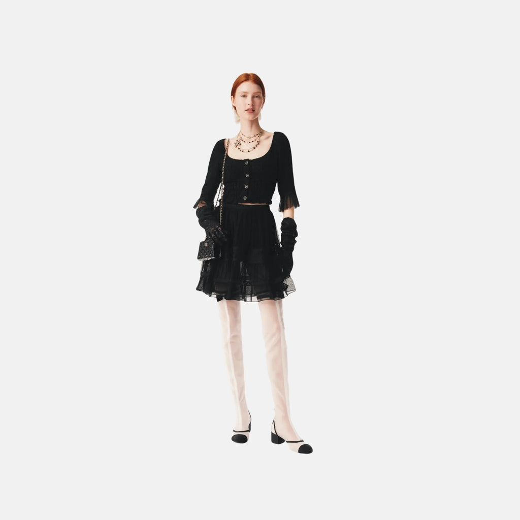 Оригінальна Skirt In Cotton Tulle Chanel – боковий вид