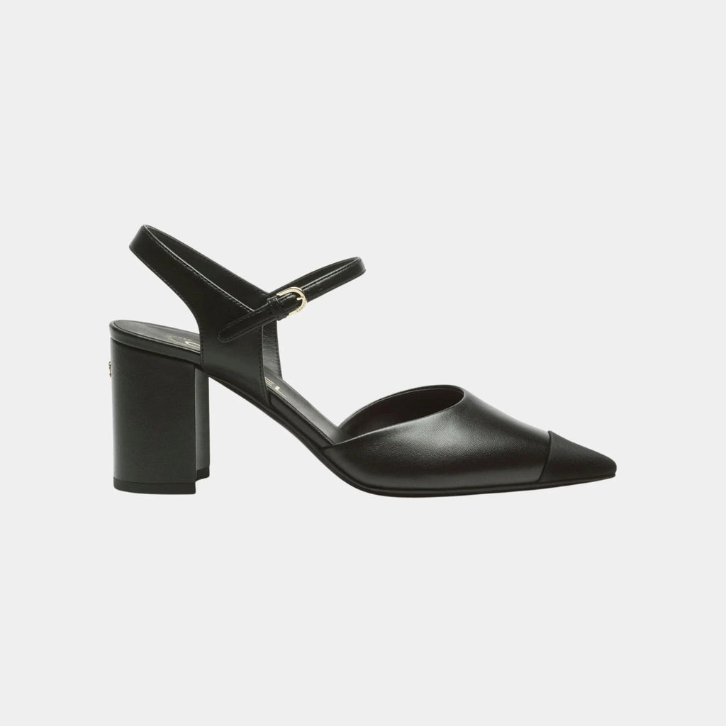 Slingback In Lambskin And Grosgrain Chanel оригінал – Купити в Україні – боковий вид