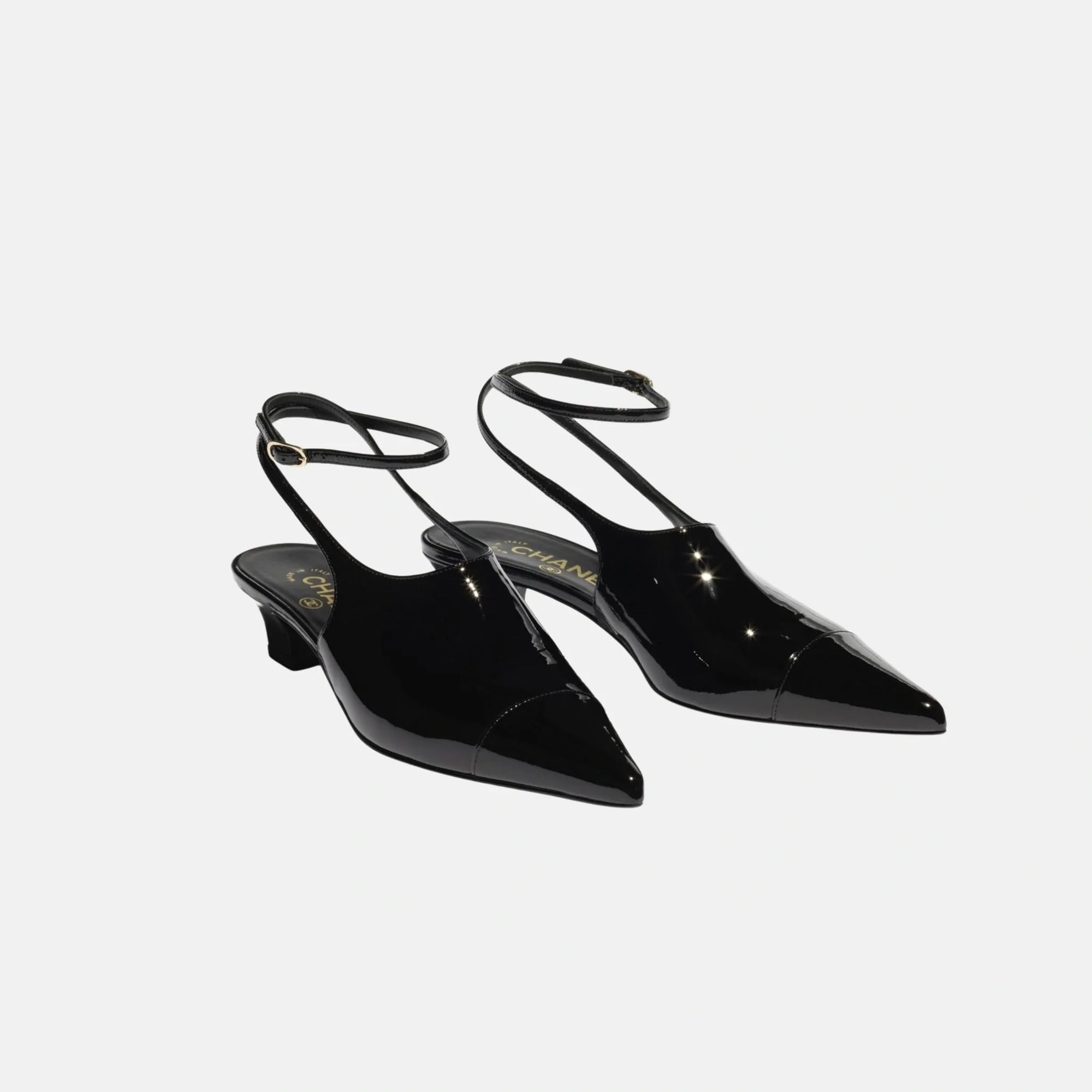 Slingback In Patent Calfskin Chanel оригінал – Купити в Україні – вид ззаду