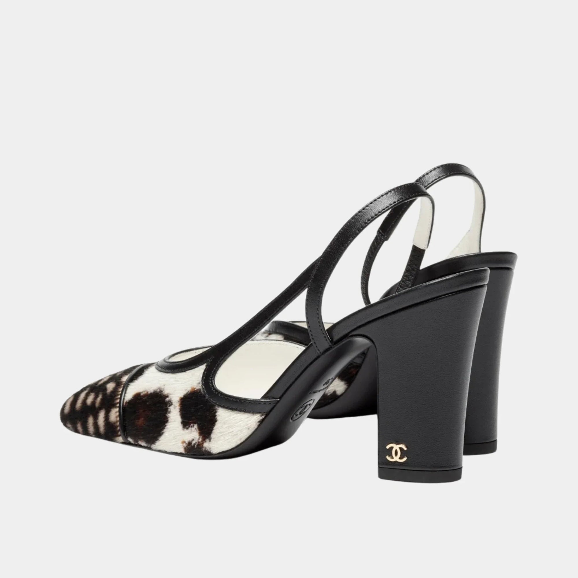 Оригінальна Slingback In Calfskin & Lambskin Chanel – вид ззаду