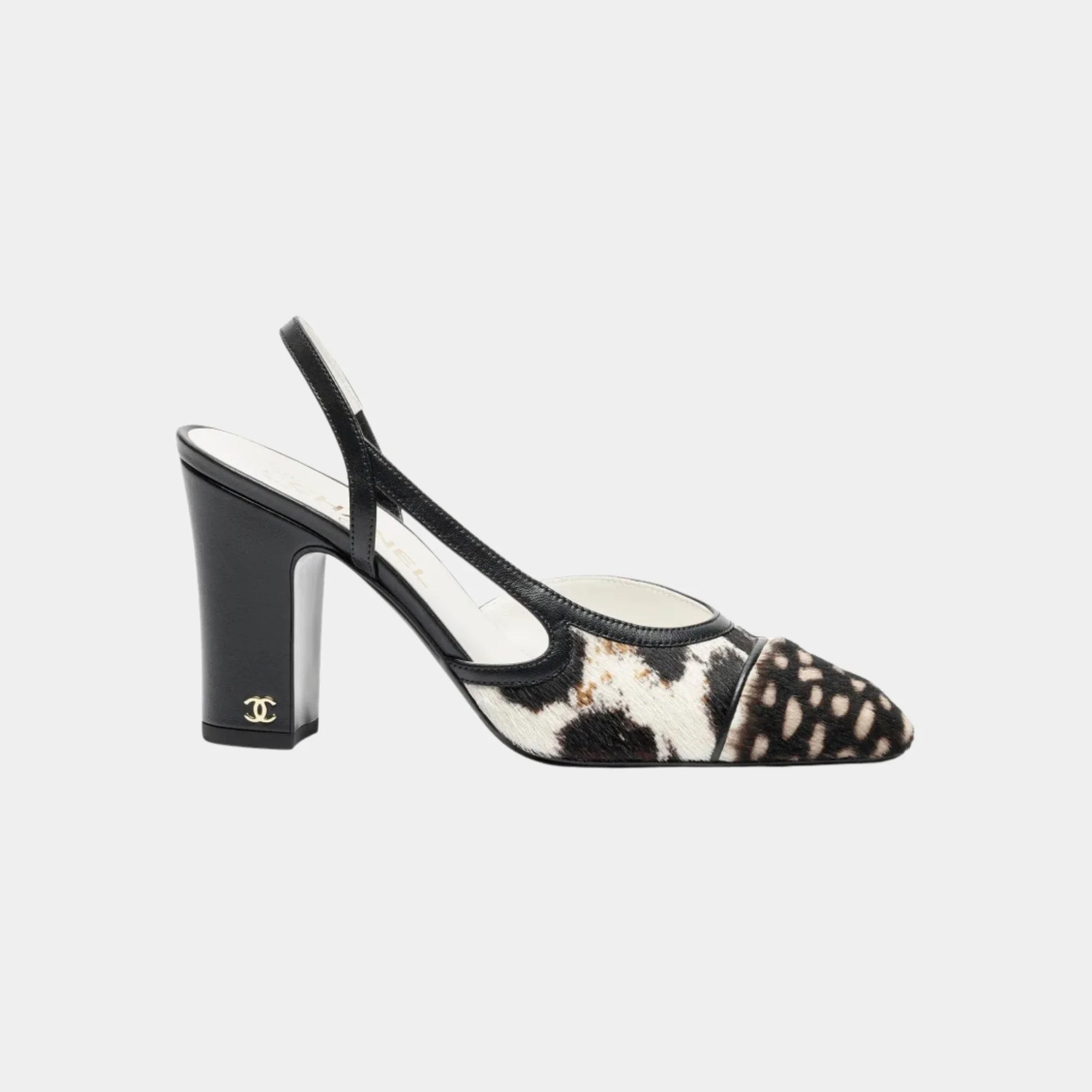Оригінальна Slingback In Calfskin & Lambskin Chanel – боковий вид