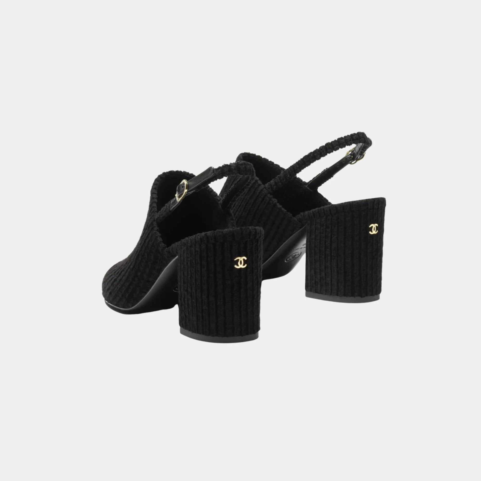 Slingbacks Corduroy & Grosgrain Chanel – Гарантія оригінальності – детальний вид