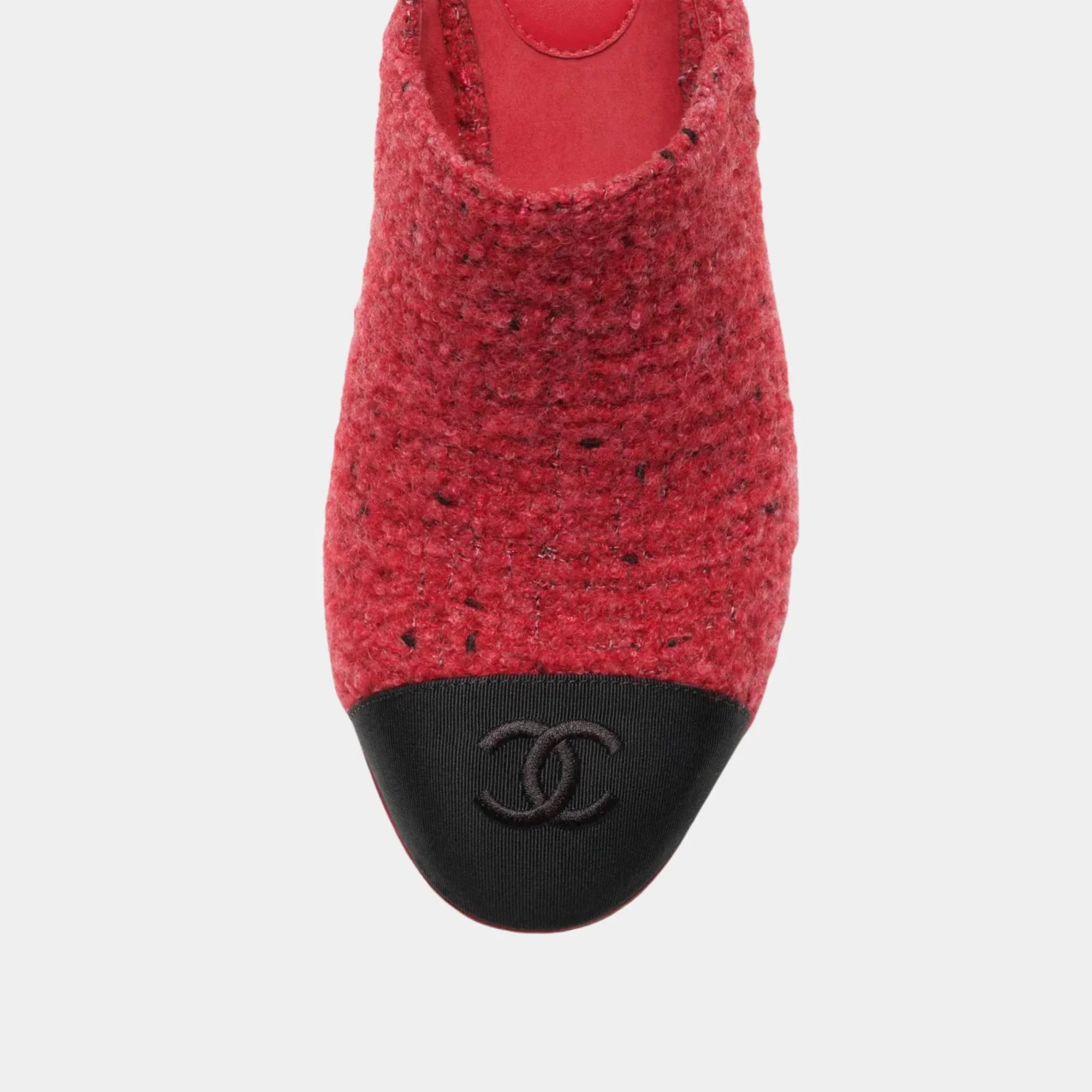 Оригінальна Slingbacks In Tweed And Grosgrain Chanel – детальний вид