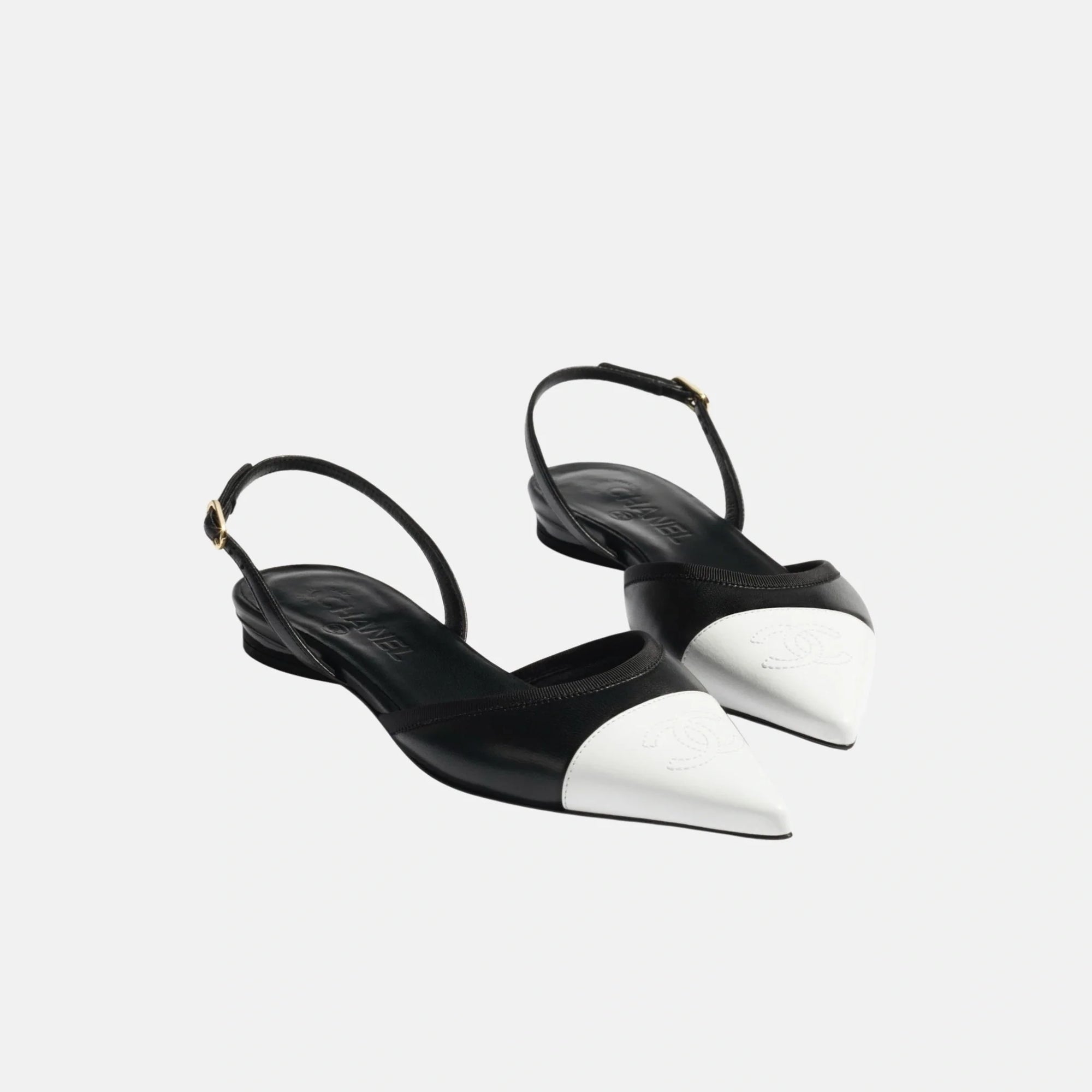 Slingbacks In Iridescent Lambskin Chanel – Гарантія оригінальності – вид ззаду