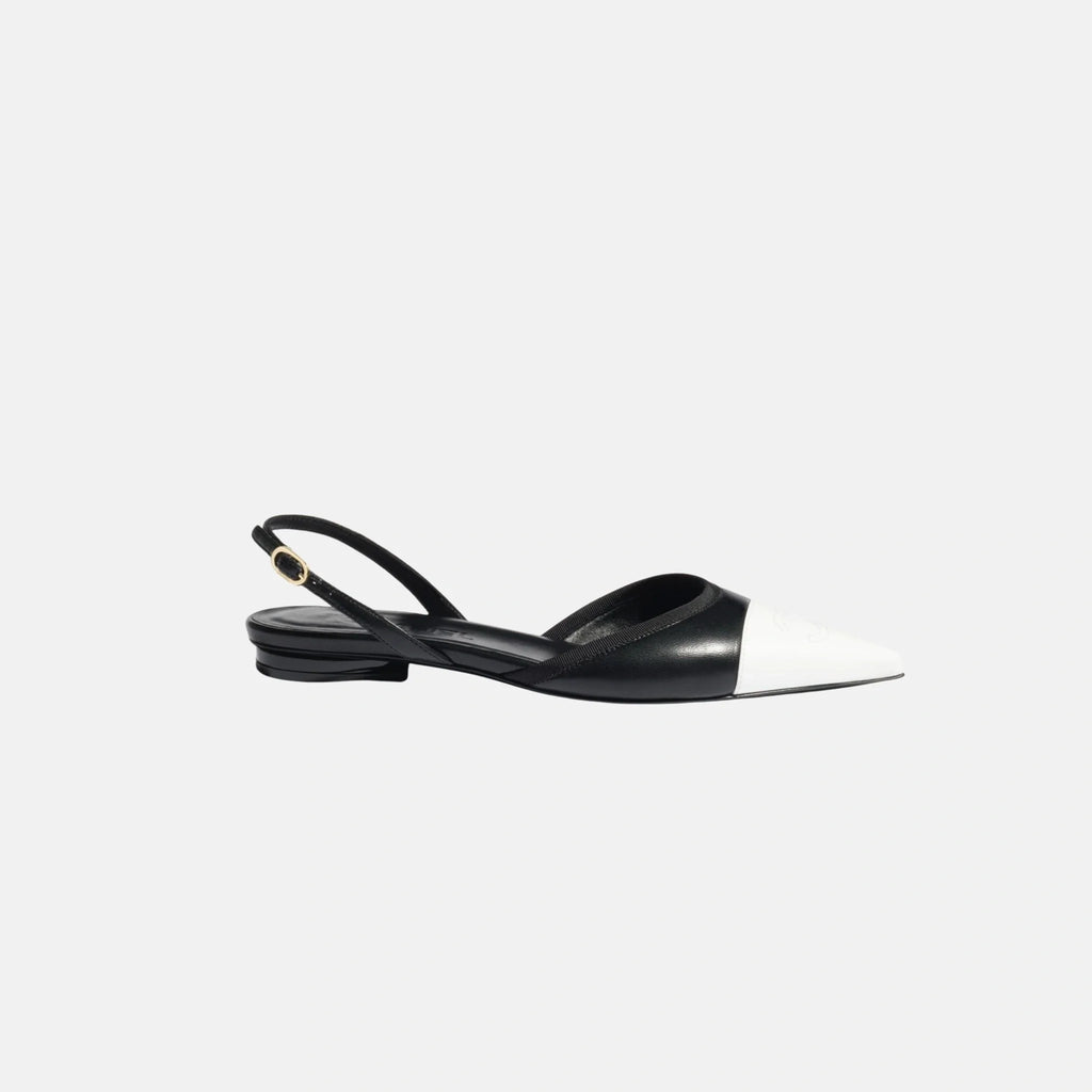 Slingbacks In Iridescent Lambskin Chanel – Гарантія оригінальності – боковий вид