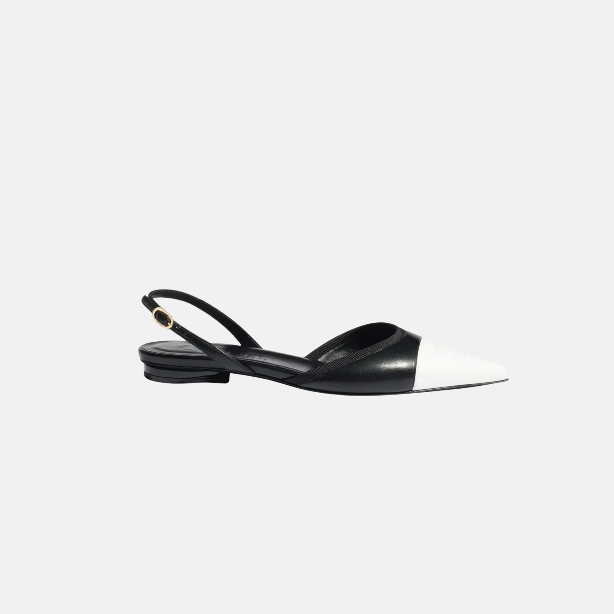 Slingbacks In Iridescent Lambskin Chanel – Гарантія оригінальності – боковий вид