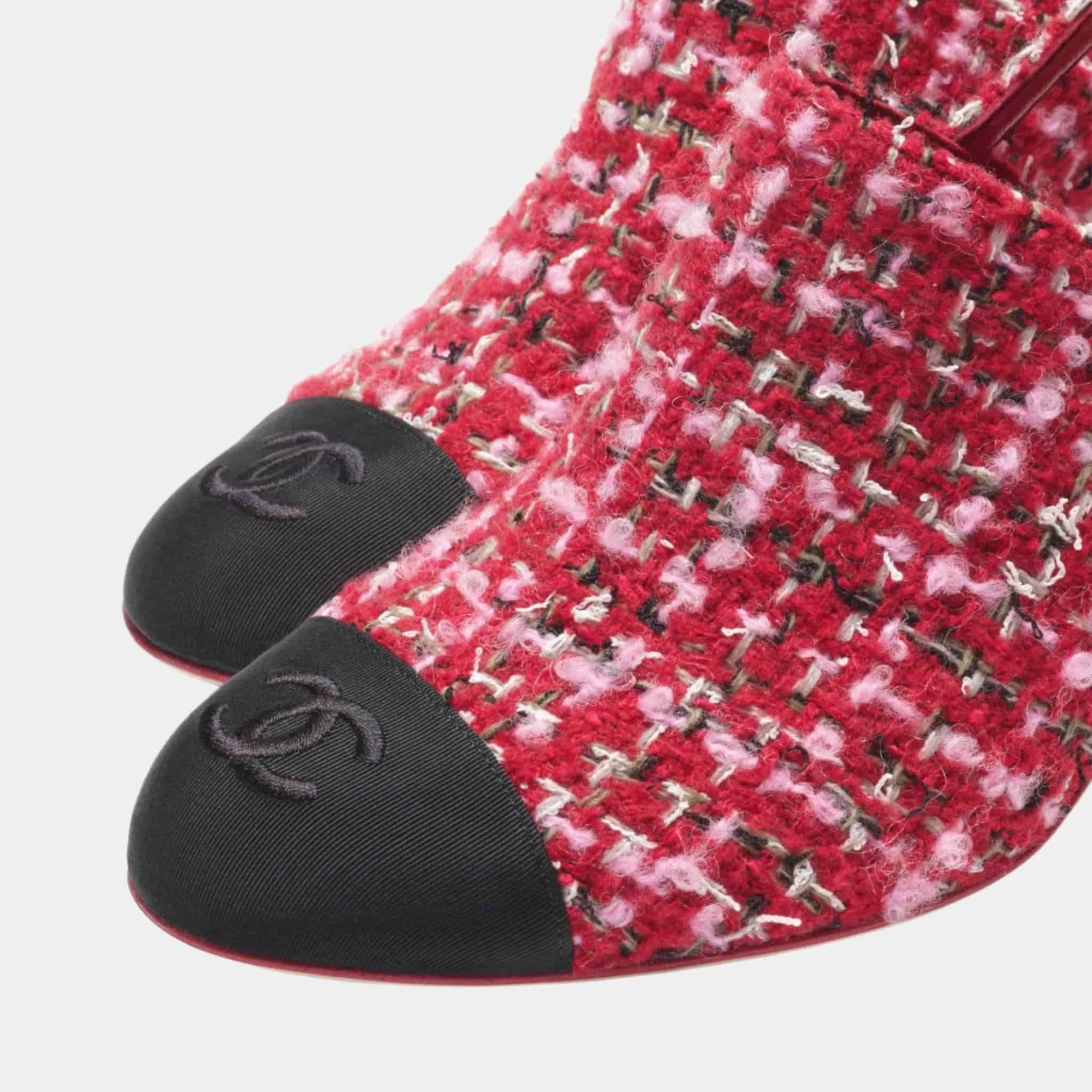 Slingbacks In Tweed & Gros-Grain Chanel – Гарантія оригінальності – детальний вид