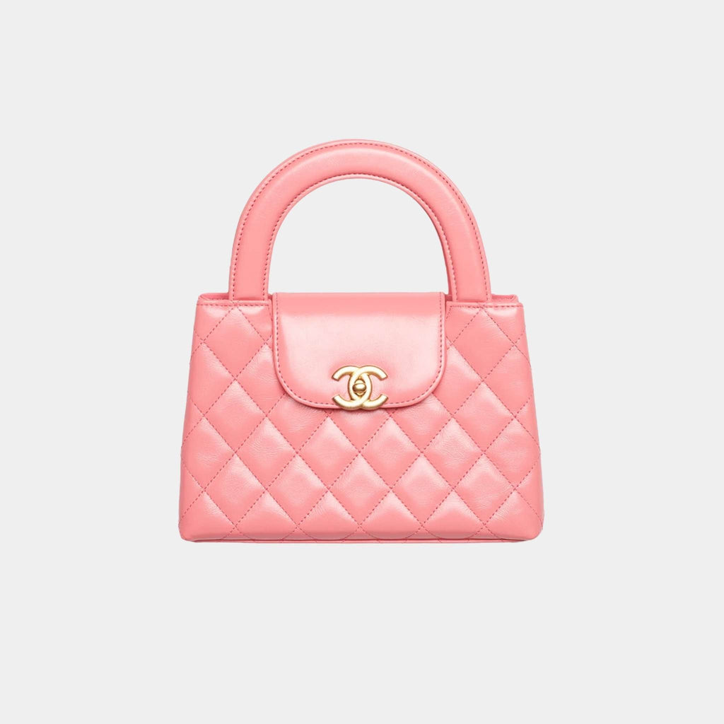 Small Cabas Pink Calfskin Chanel оригінал – Купити в Україні – боковий вид