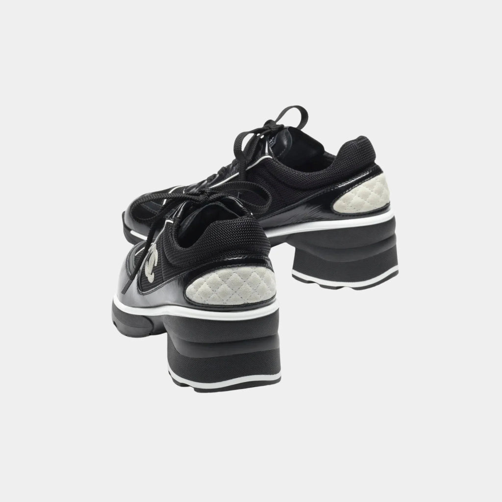 Sneakers In Mixed Fibers Shiny And Suede Calfskin Chanel – Гарантія оригінальності – детальний вид