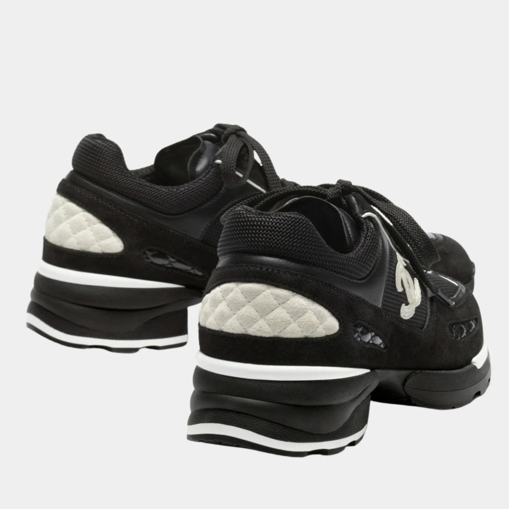 Sneakers Mixed Fibers Suede Calfskin & Calfskin Chanel оригінал – Купити в Україні – вид ззаду
