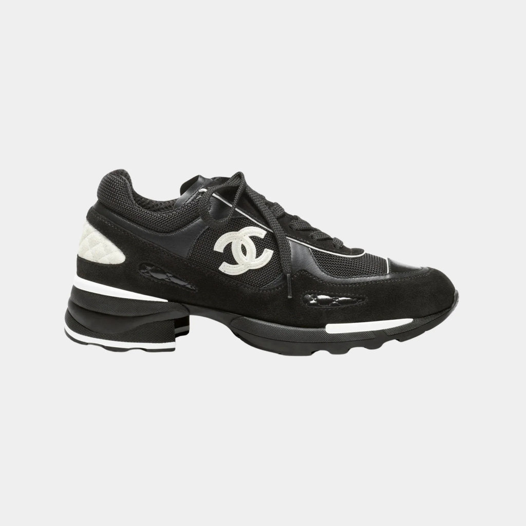 Sneakers Mixed Fibers Suede Calfskin & Calfskin Chanel оригінал – Купити в Україні – боковий вид