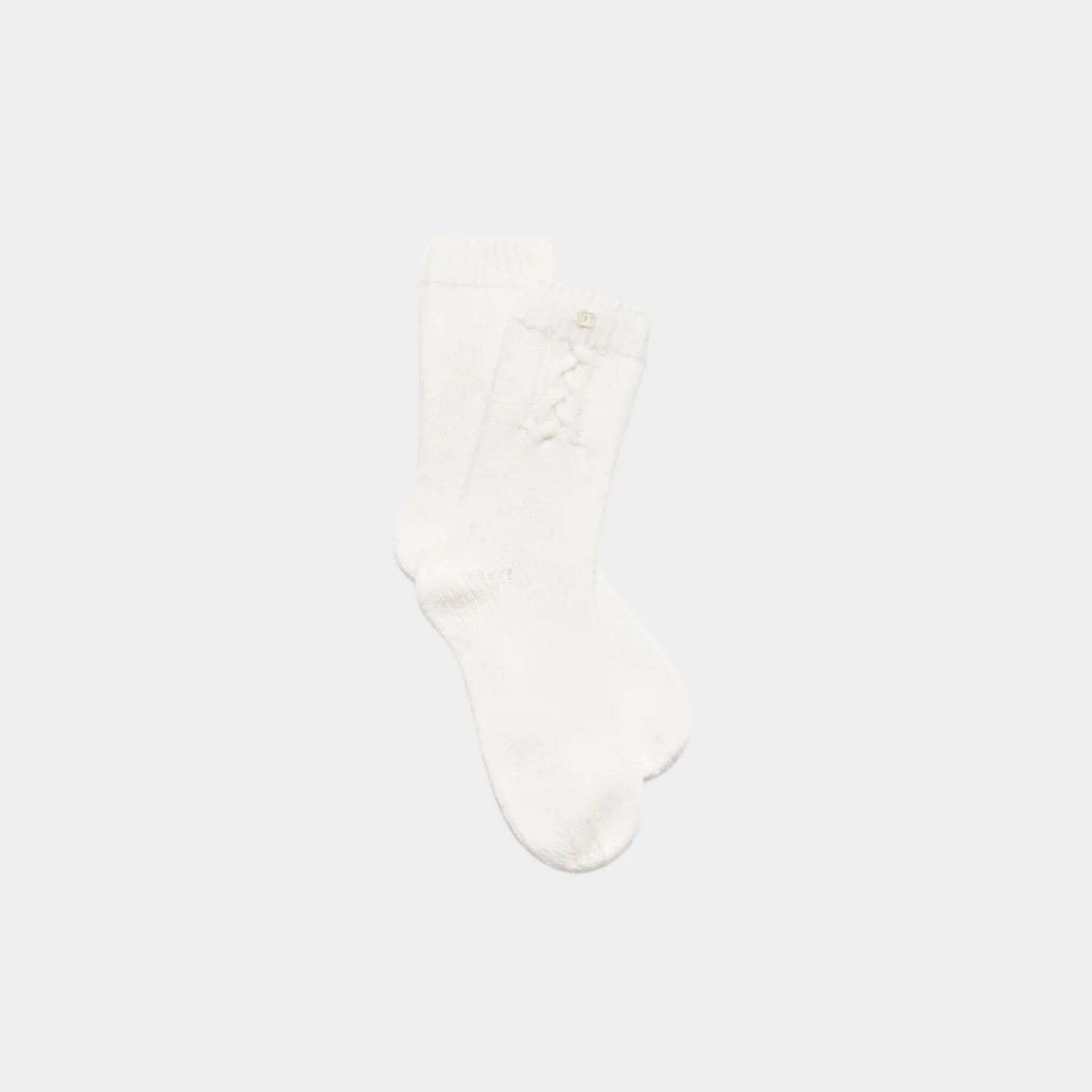 Socks Cashmere White Chanel – Гарантія оригінальності – боковий вид
