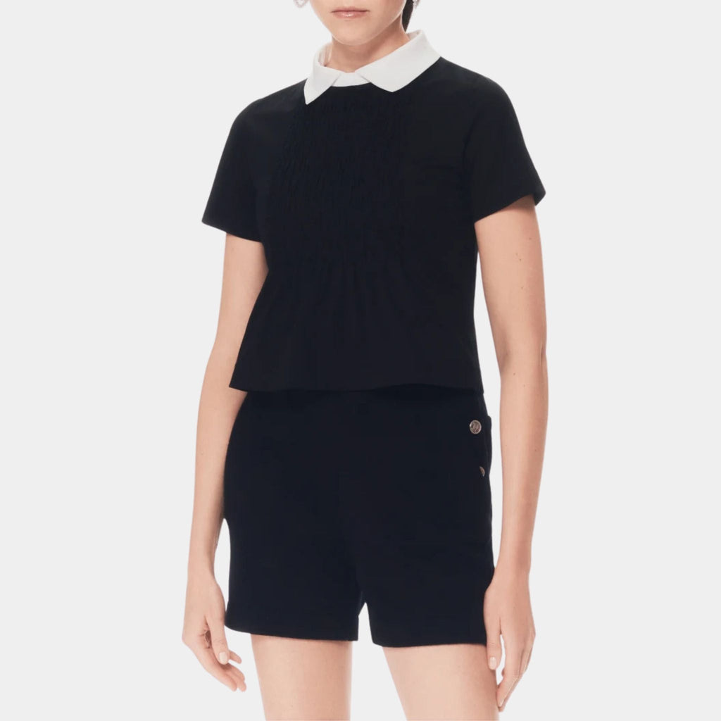 Оригінальна T-Shirt Cotton Black And White Chanel – вид ззаду