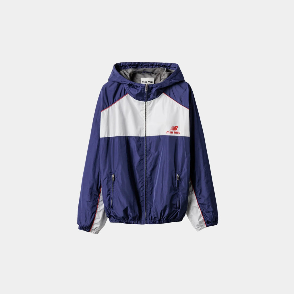 Оригінальна Technical Poplin Hoodie Jacket Miu miu – детальний вид