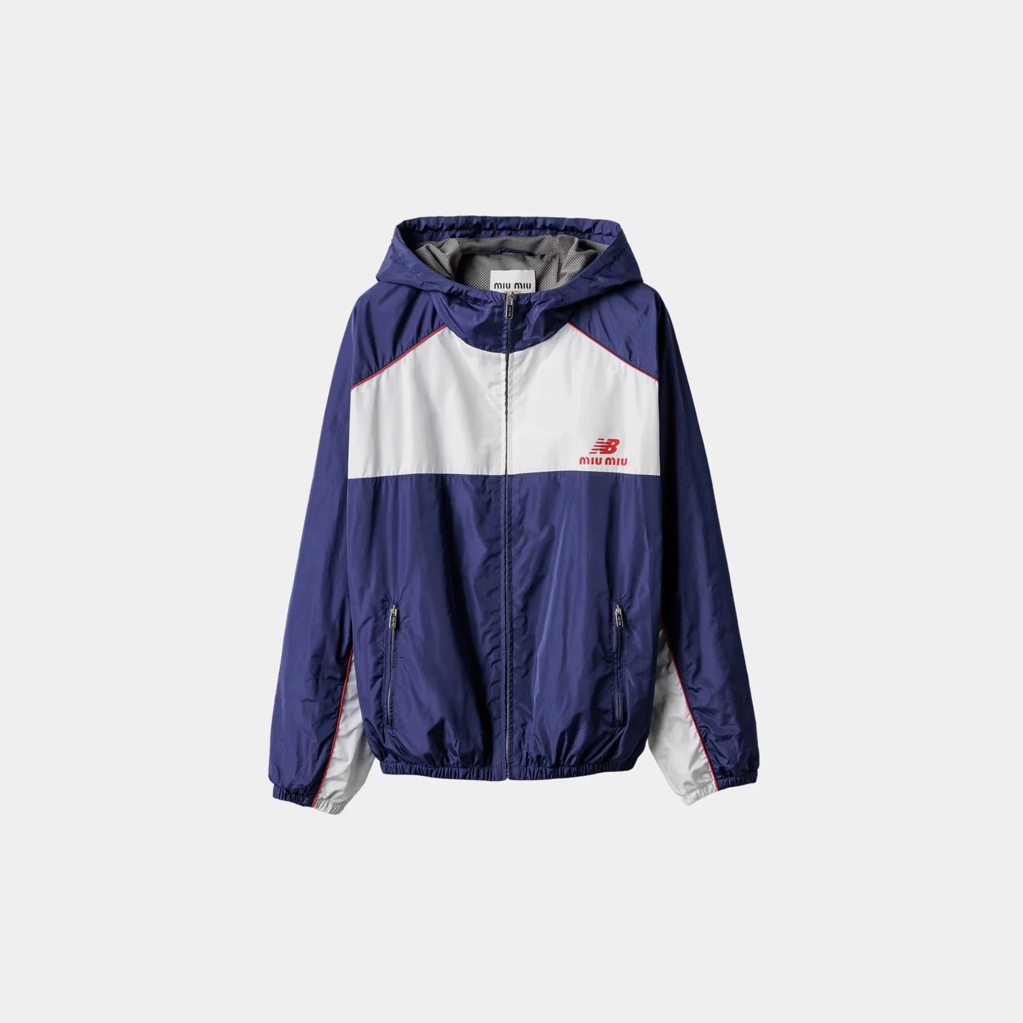 Оригінальна Technical Poplin Hoodie Jacket Miu miu – детальний вид
