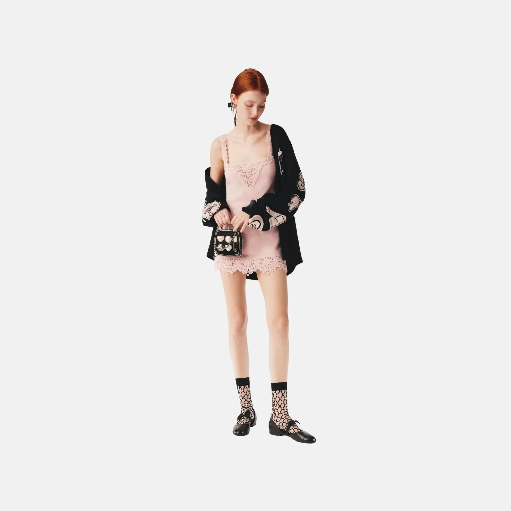 Оригінальна Top In Embroidered Alpaca And Wool Chanel – боковий вид