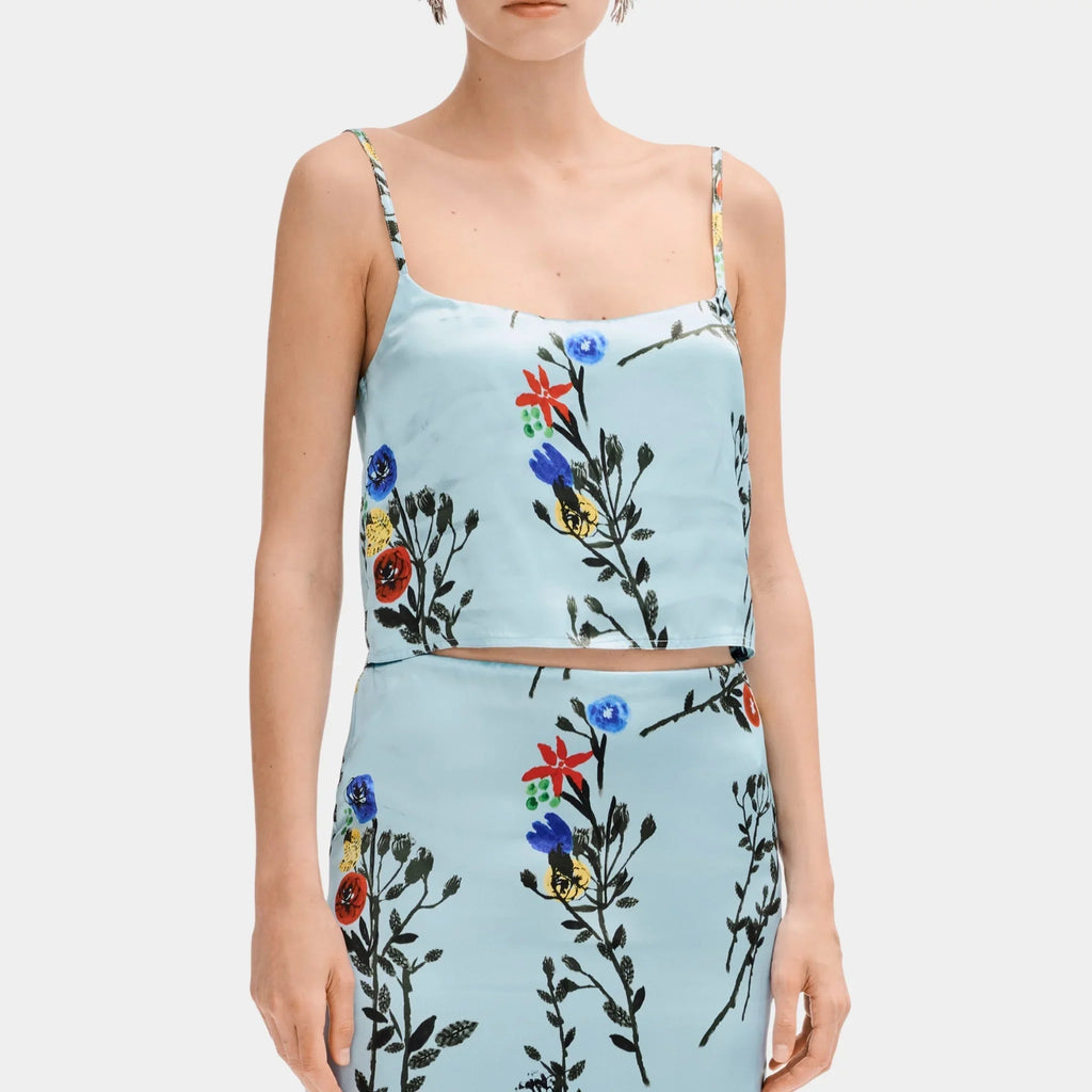 Top In Printed Silk Satin Chanel оригінал – Купити в Україні – боковий вид