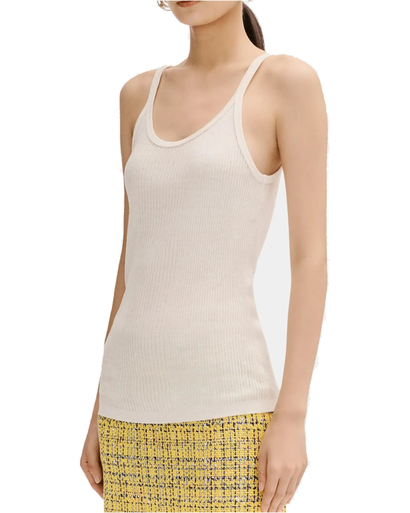 White Top In Linen And Cotton Chanel – Гарантія оригінальності bg_removed_catalog