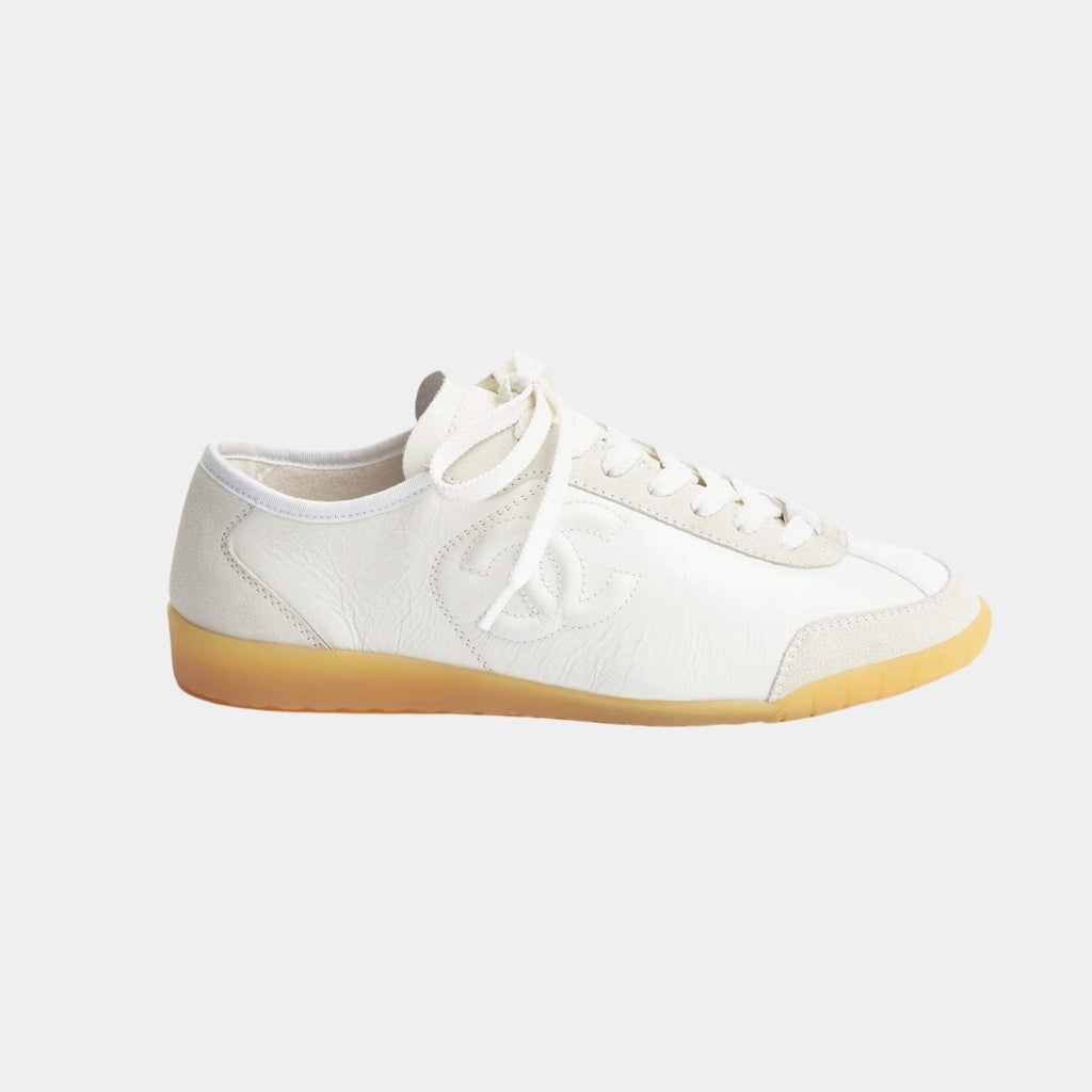 Trainers Calfskin And Suede White Chanel оригінал – Купити в Україні – боковий вид