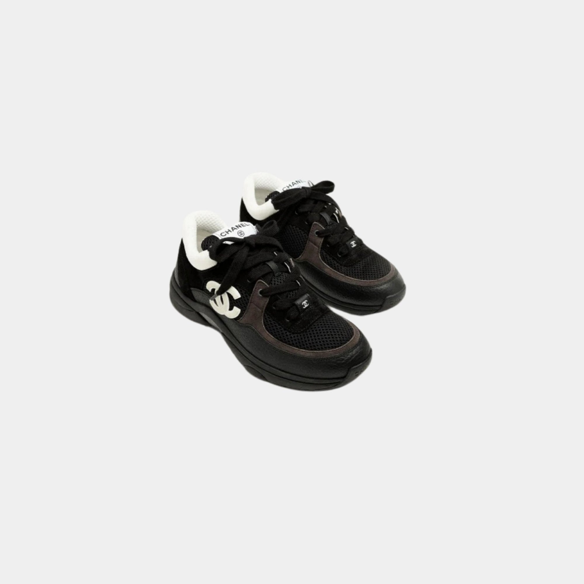 Trainers In Mesh Suede And Grained Calfskin Chanel – Гарантія оригінальності – вид ззаду