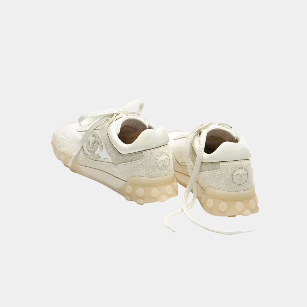 Trainers In Mixed Fibers, Suede Calfskin & Calfskin Chanel – Гарантія оригінальності – вид ззаду