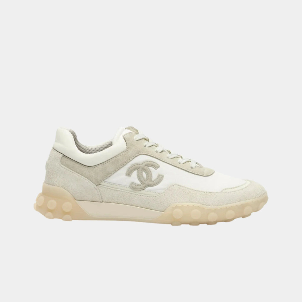 Trainers In Mixed Fibers, Suede Calfskin & Calfskin Chanel – Гарантія оригінальності – боковий вид