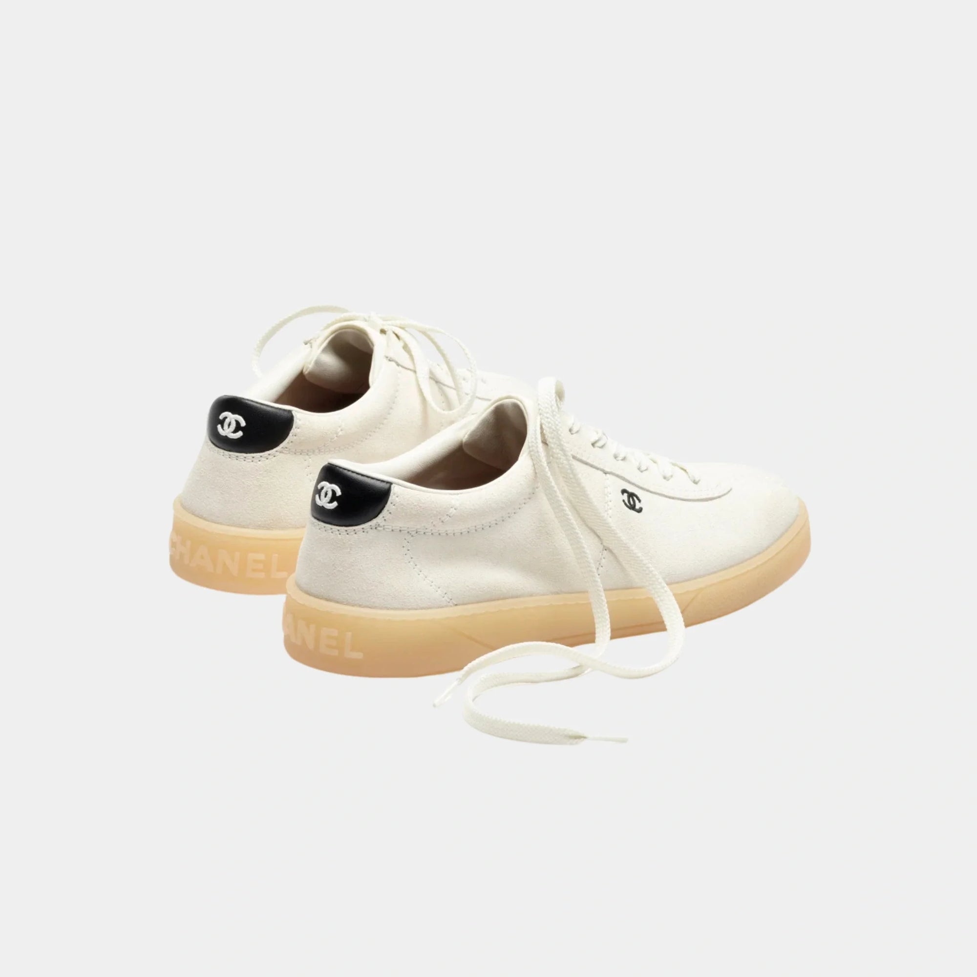 Trainers In Velvet Calfskin & Calfskin Chanel – Гарантія оригінальності – вид ззаду