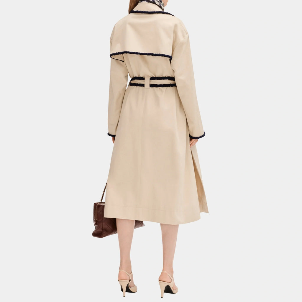 Trench Coat In Beige Gabardine Chanel оригінал – Купити в Україні – вид ззаду