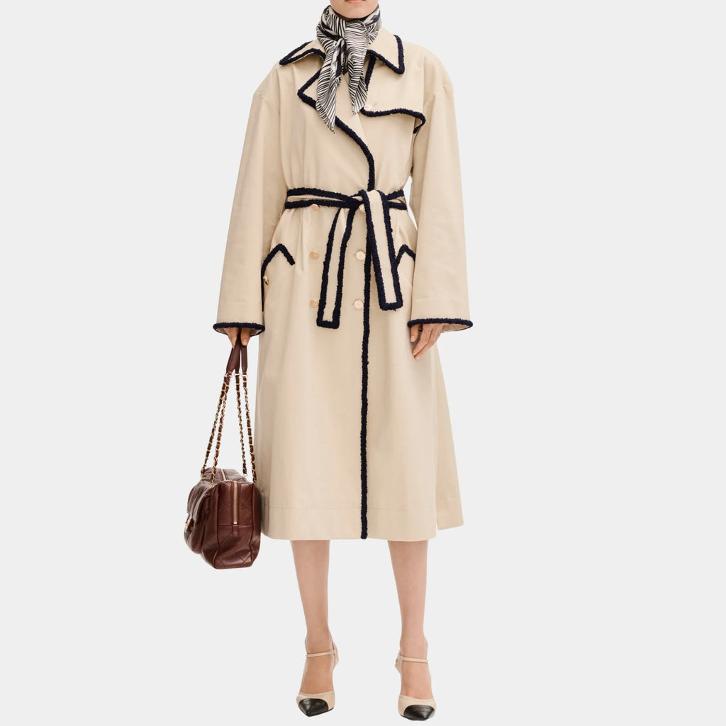 Trench Coat In Beige Gabardine Chanel оригінал – Купити в Україні – боковий вид
