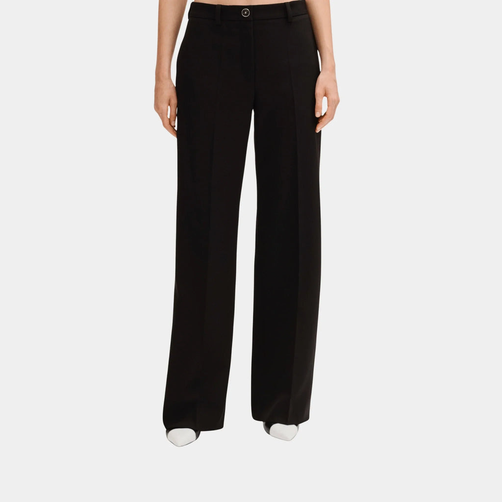 Оригінальна Trousers In Black Plain Wool Chanel – боковий вид