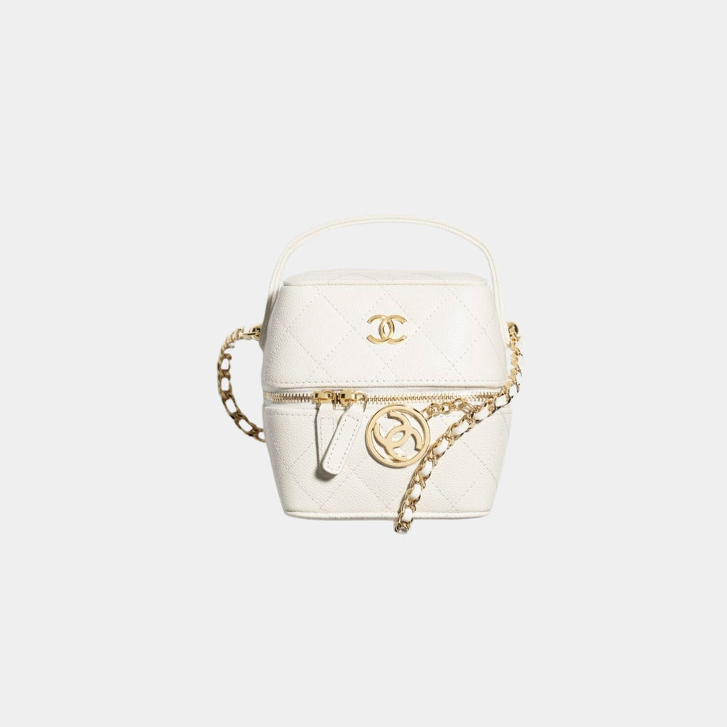 Vanity With Chain In Grained Calfskin And Gold Tone Metal Chanel оригінал – Купити в Україні – боковий вид