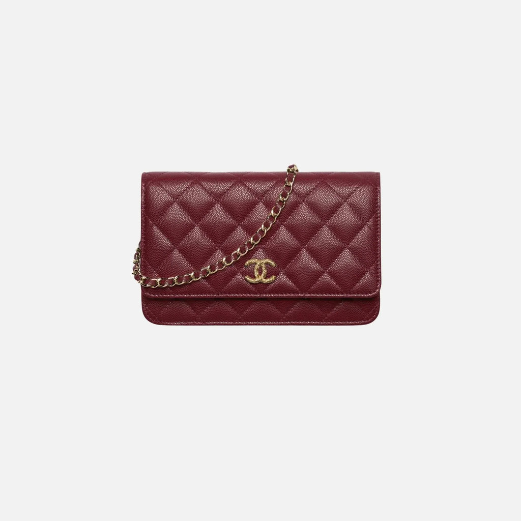 Wallet On Chain In Shiny Grained Calfskin Strass And Gold Tone Metal Chanel – Гарантія оригінальності – вид 6