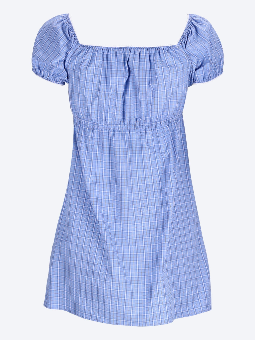 Оригінальна Checked Poplin Mini-Dress Miu miu – вид ззаду