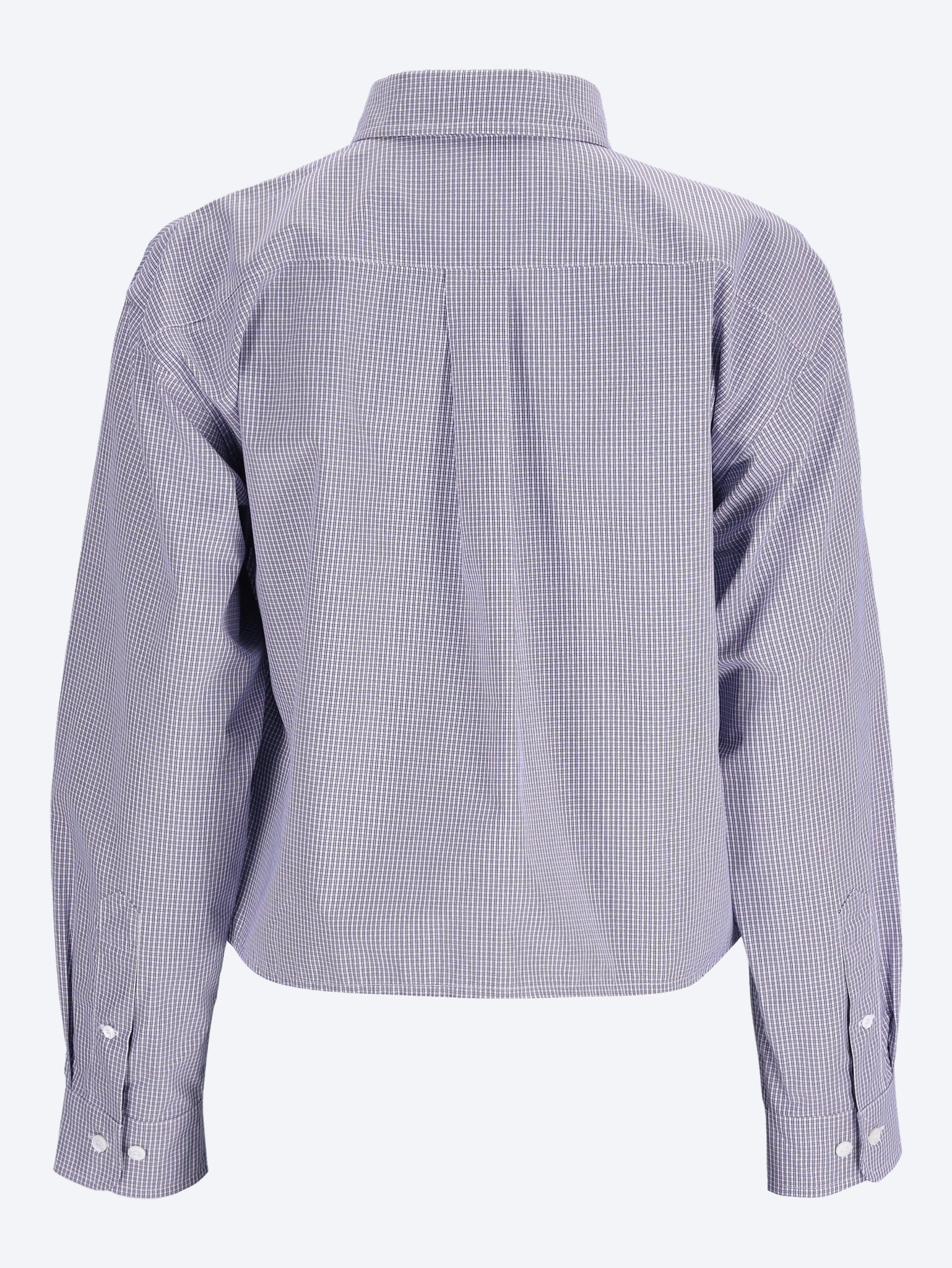 Checked Poplin Shirt Miu miu – Гарантія оригінальності – детальний вид