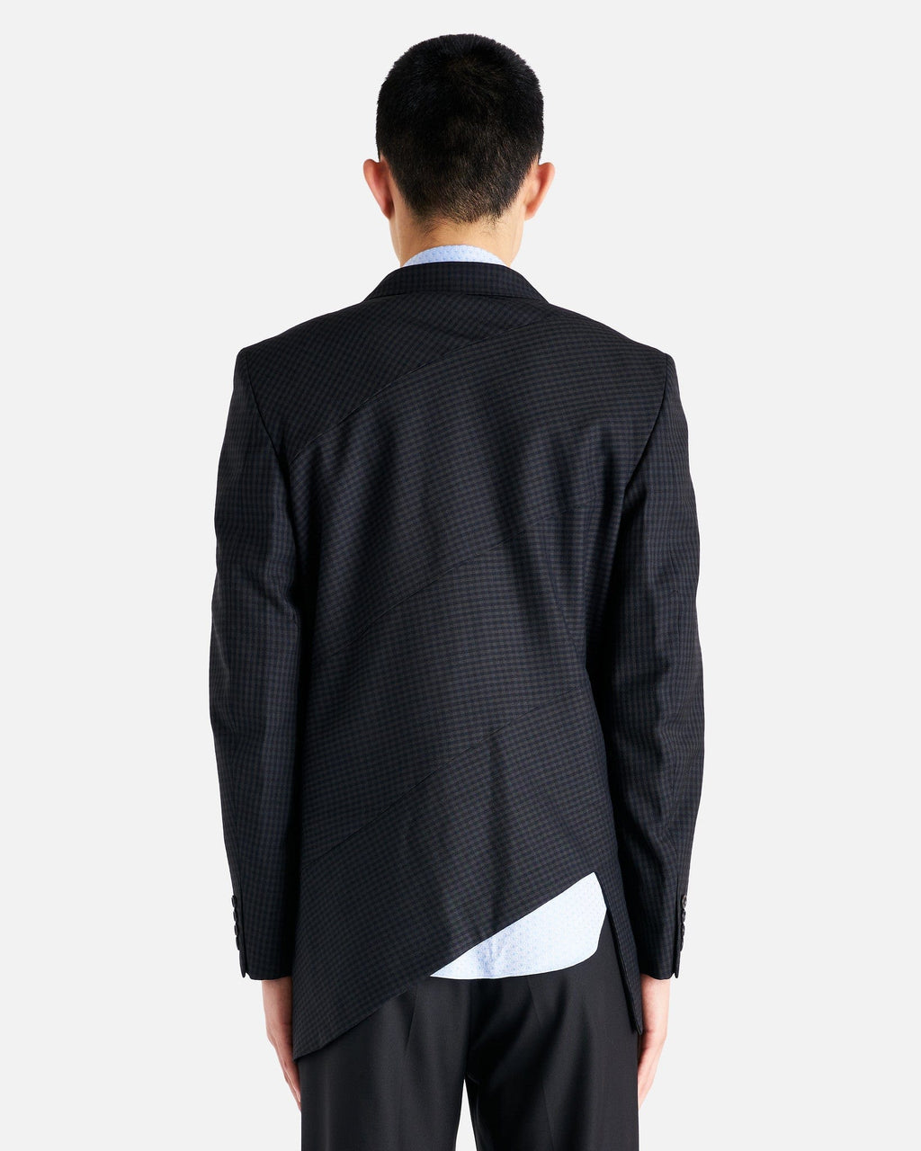 Checkered Panel Jacket In Pine Comme des garcons – Гарантія оригінальності – детальний вид